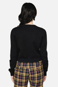 Dangerfield NZ - Slithering Goth Cardigan - black