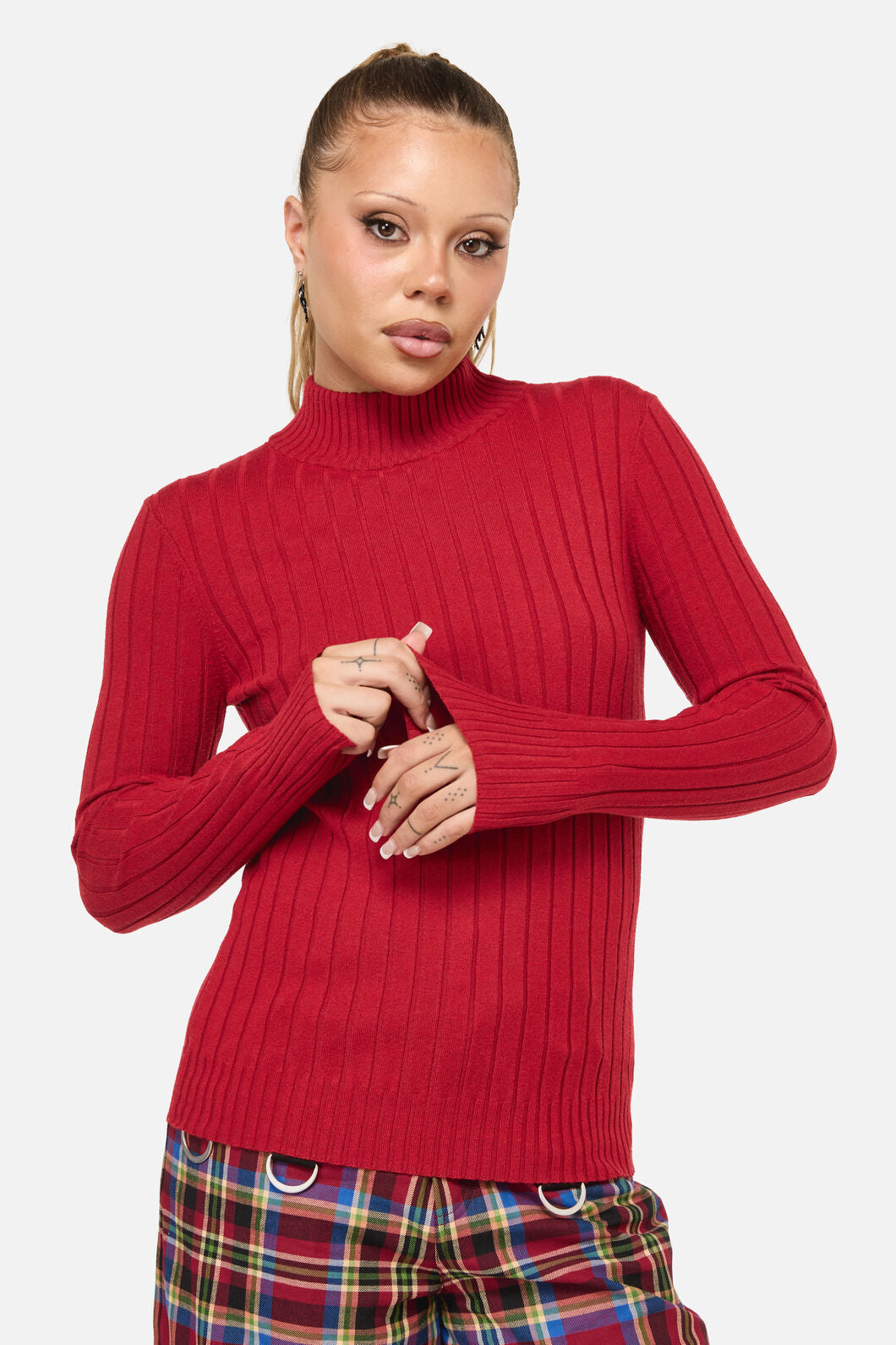 Dangerfield NZ - Crowned Knit Top - red