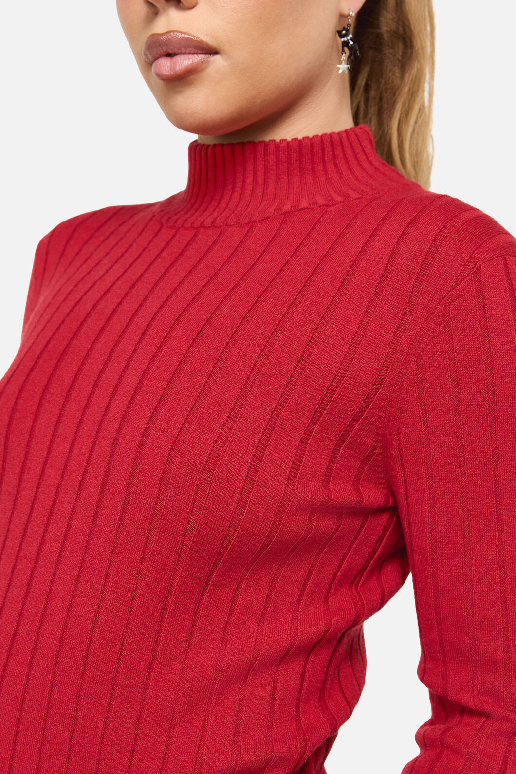 Dangerfield NZ - Crowned Knit Top - red