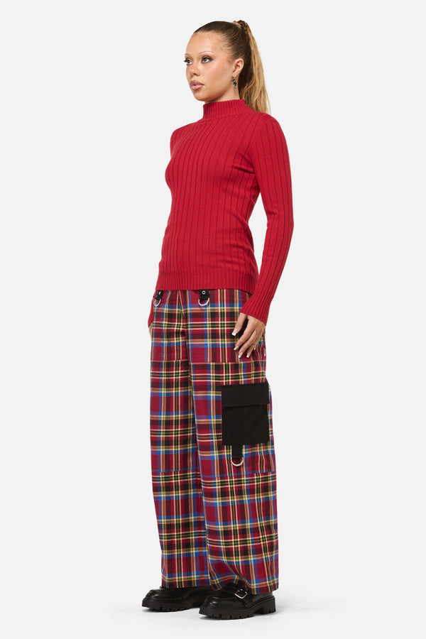 Dangerfield NZ - Crowned Knit Top - red