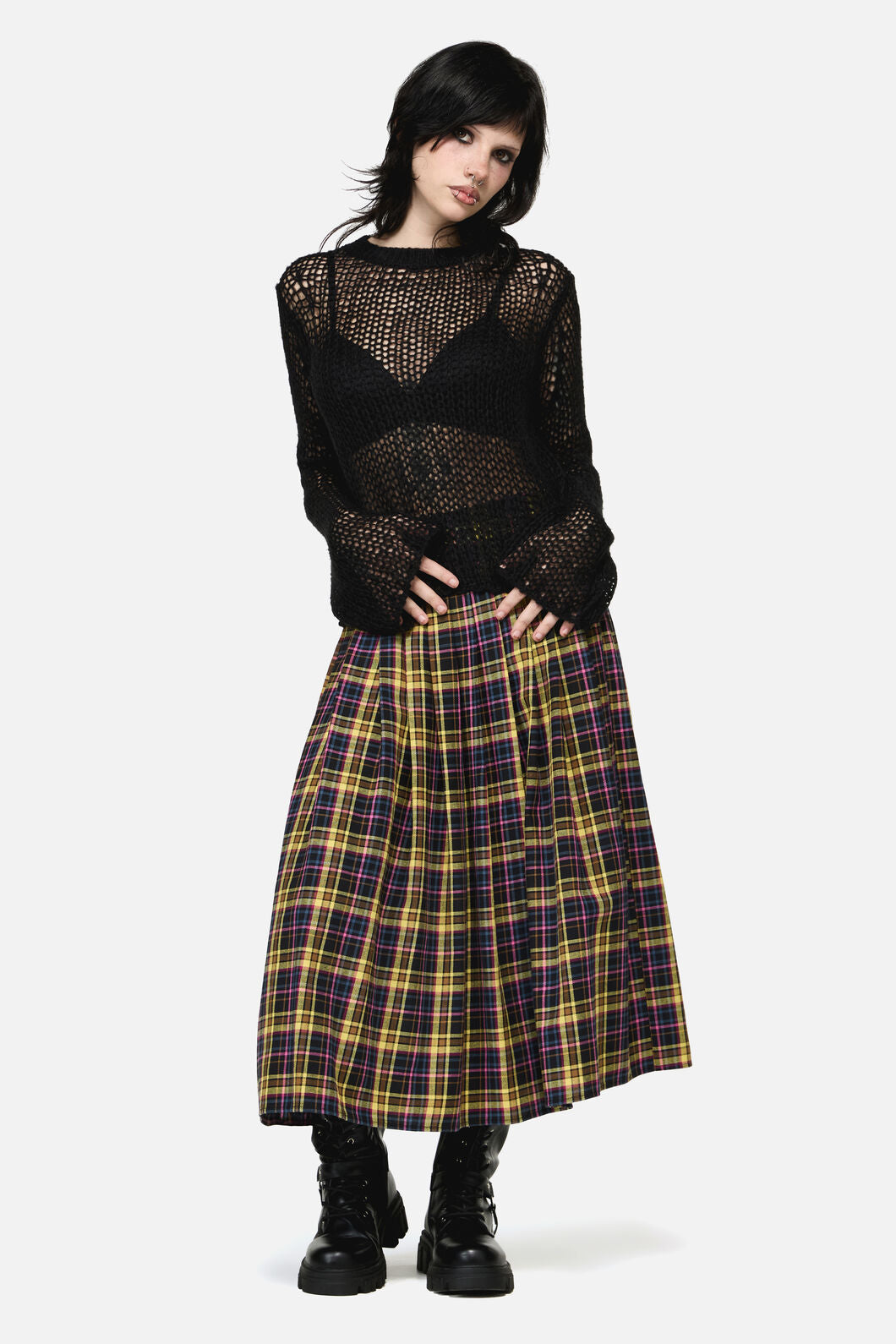 Dangerfield NZ - Serpent Goth Knit - black
