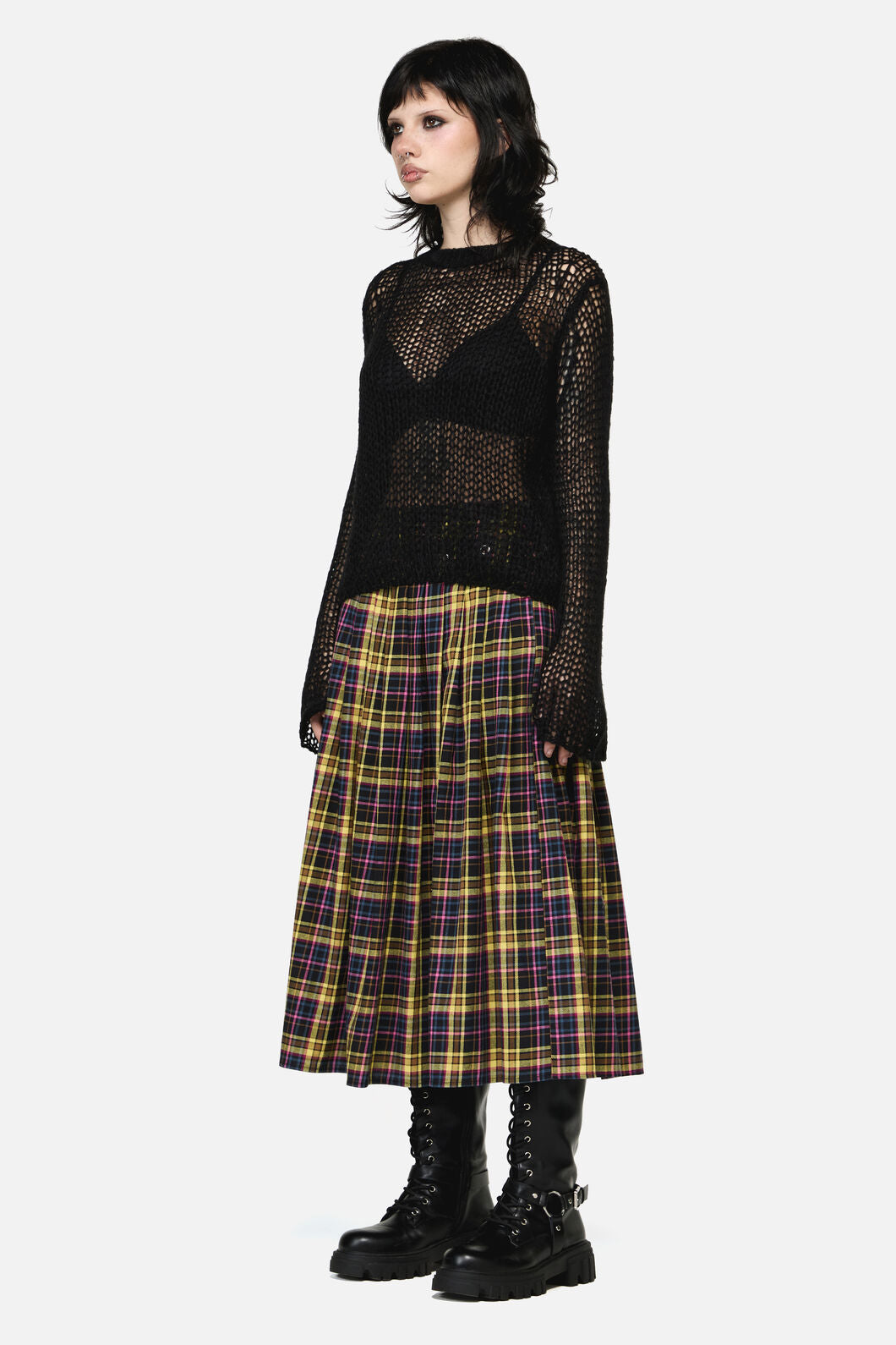 Dangerfield NZ - Serpent Goth Knit - black