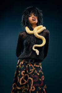 Dangerfield NZ - Serpent Goth Knit - black