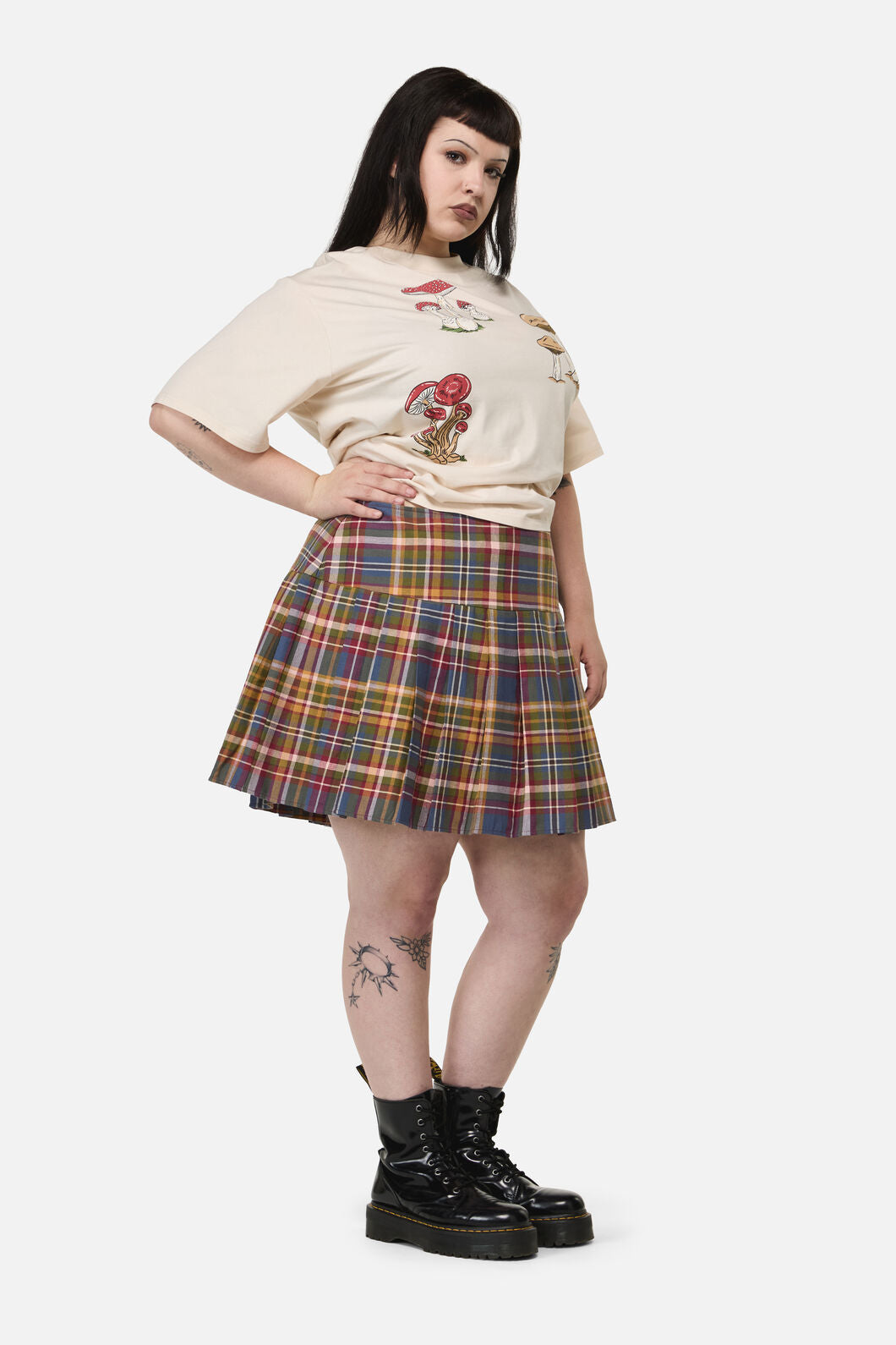 Dangerfield NZ - Curve Alchemy Tartan Skort - multi