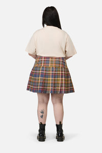 Dangerfield NZ - Curve Alchemy Tartan Skort - multi
