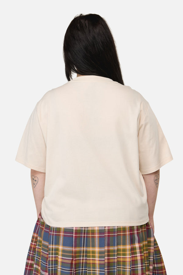 Dangerfield NZ - Curve Mushie Print Tee - cream