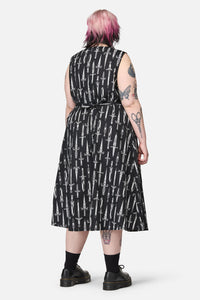 Dangerfield NZ - Curve Dagger Goth Maxi Dress - black