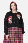 Dangerfield NZ - Curve OfficialPortraitCardigan - black