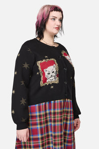 Dangerfield NZ - Curve OfficialPortraitCardigan - black