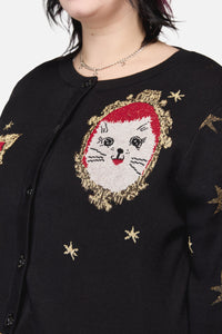 Dangerfield NZ - Curve OfficialPortraitCardigan - black