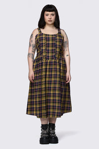 Dangerfield NZ - Curve Forest Dweller Tartan Dress - multi