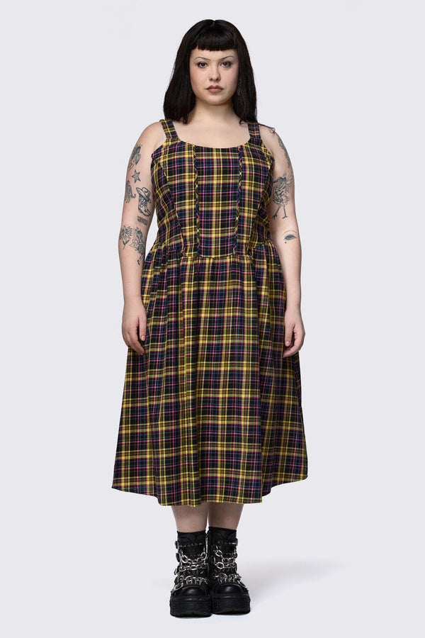 Dangerfield NZ - Curve Forest Dweller Tartan Dress - multi
