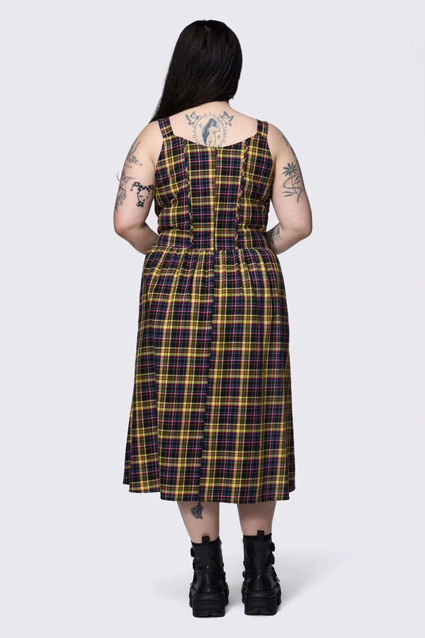 Dangerfield NZ - Curve Forest Dweller Tartan Dress - multi