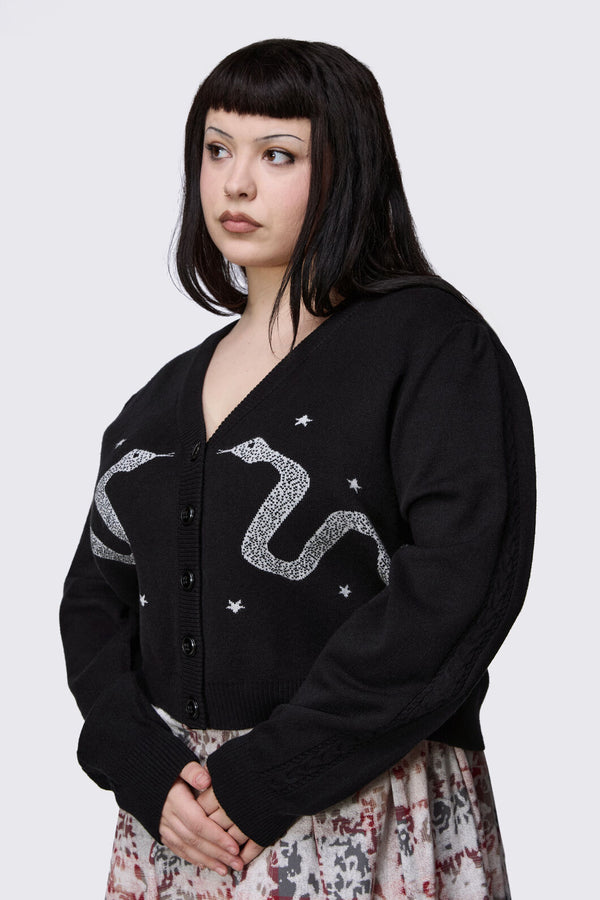 Dangerfield NZ - Curve Slithering Goth Cardigan - black