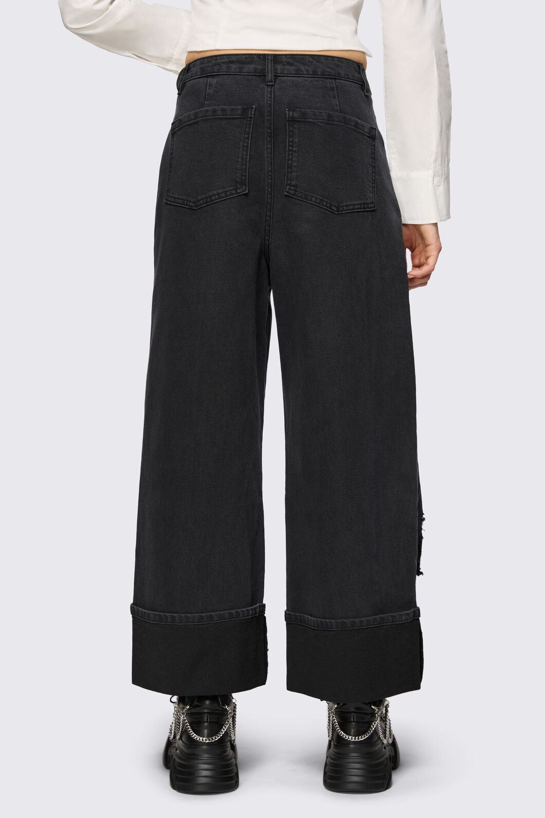 Dangerfield NZ - Archangel Print Distressed Jean - grey