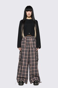 Dangerfield NZ - Archangel Tartan Cargo Pant - brown
