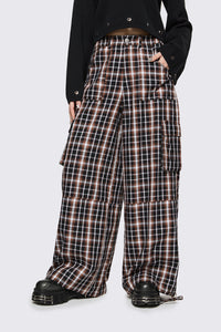 Dangerfield NZ - Archangel Tartan Cargo Pant - brown