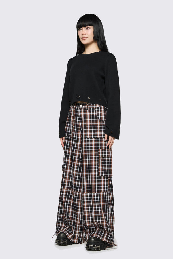 Dangerfield NZ - Archangel Tartan Cargo Pant - brown
