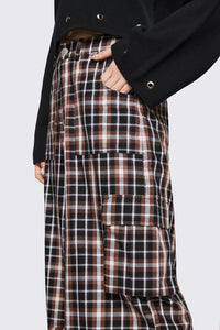 Dangerfield NZ - Archangel Tartan Cargo Pant - brown