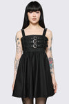 Dangerfield NZ - Cindy Buckle Mini Dress - black
