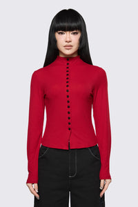 Dangerfield NZ - Cindy Cardigan - red