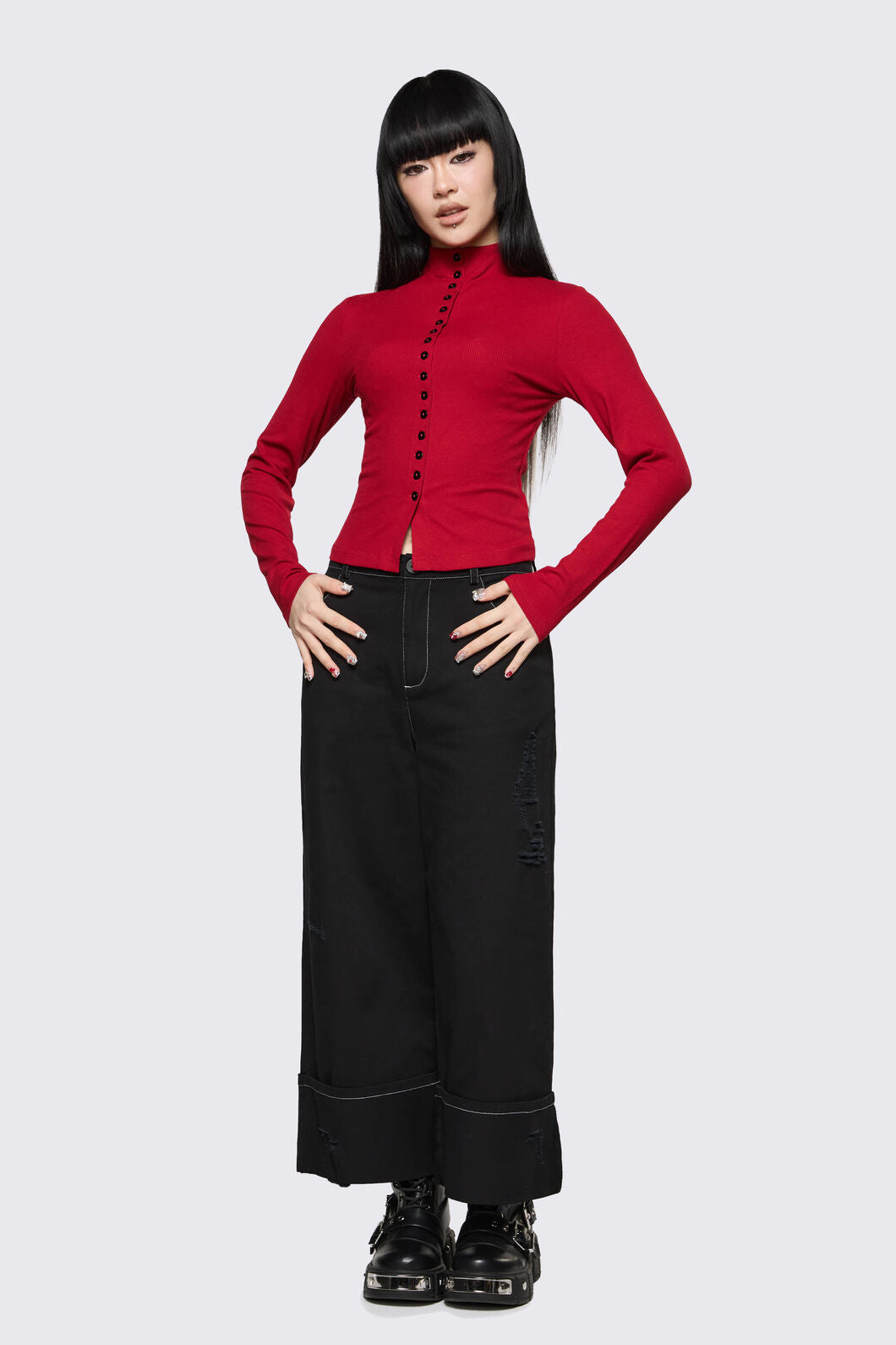 Dangerfield NZ - Cindy Cardigan - red