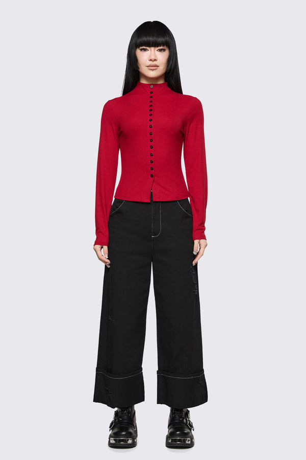Dangerfield NZ - Cindy Cardigan - red