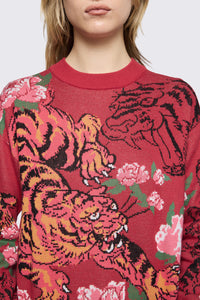 Dangerfield NZ - Big Cat Knit - red