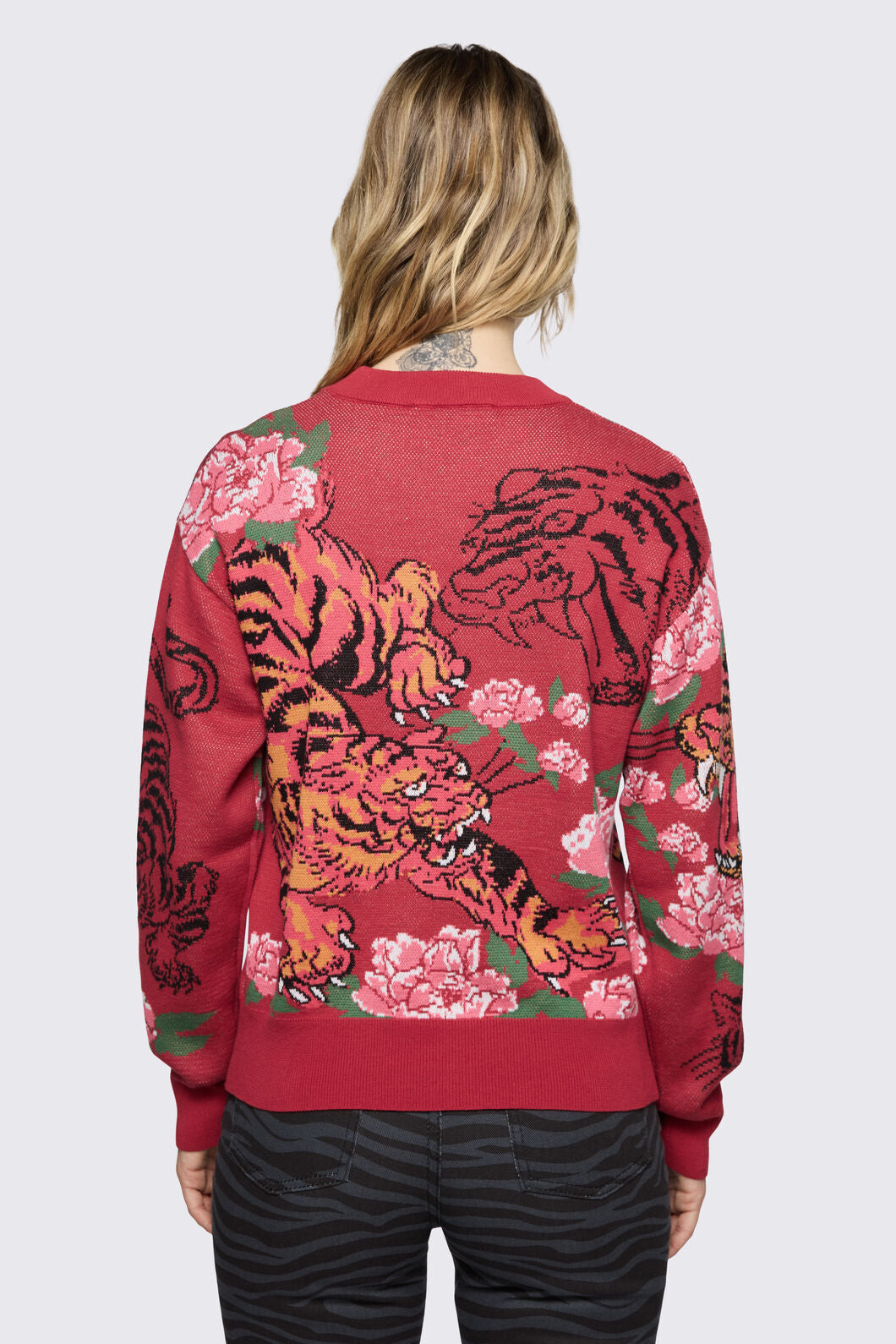 Dangerfield NZ - Big Cat Knit - red