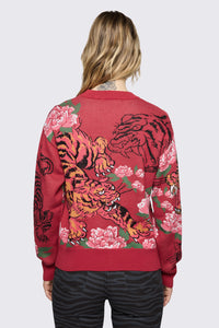 Dangerfield NZ - Big Cat Knit - red