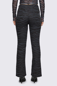 Dangerfield NZ - Untamed Stripe Flare Jean - grey