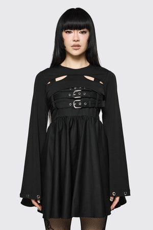 Dangerfield NZ - Cindy Cut Out Sleeves - black