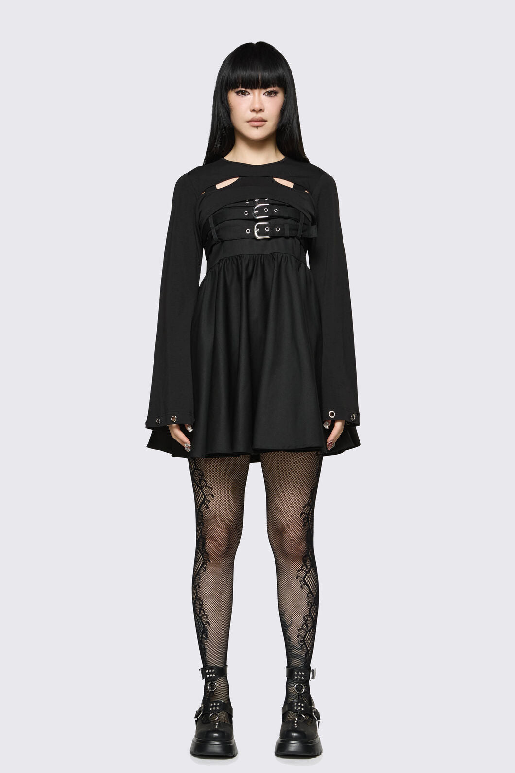 Dangerfield NZ - Cindy Cut Out Sleeves - black