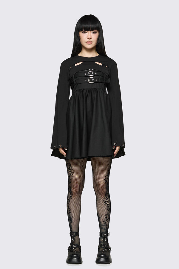 Dangerfield NZ - Cindy Cut Out Sleeves - black