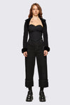 Dangerfield NZ - Cindy Trim Sleeves - black