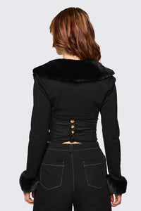 Dangerfield NZ - Cindy Trim Sleeves - black