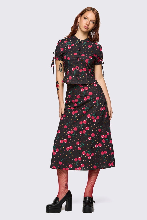 Dangerfield NZ - Delulu Print Blouse - black
