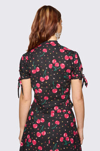 Dangerfield NZ - Delulu Print Blouse - black