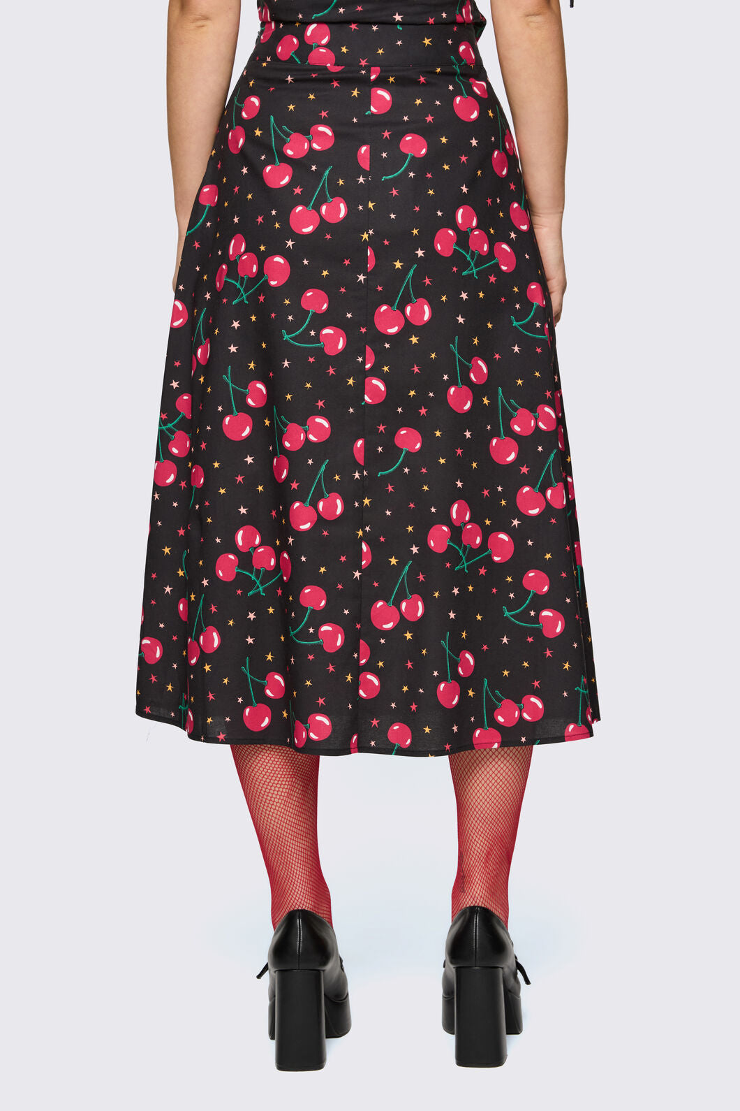 Dangerfield NZ - Delulu Print Midi Skirt - black