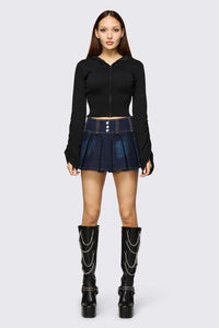 Dangerfield NZ - Delulu Hood Cardigan - black
