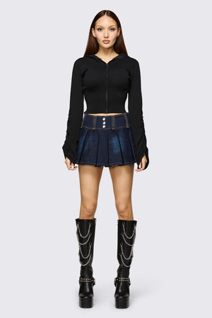Dangerfield NZ - Delulu Hood Cardigan - black