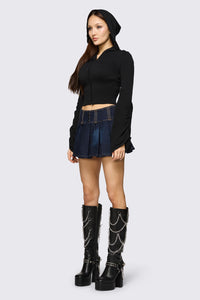 Dangerfield NZ - Delulu Hood Cardigan - black