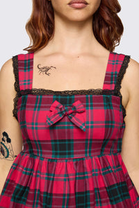 Dangerfield NZ - Dizzy Lacey Mini Dress - red