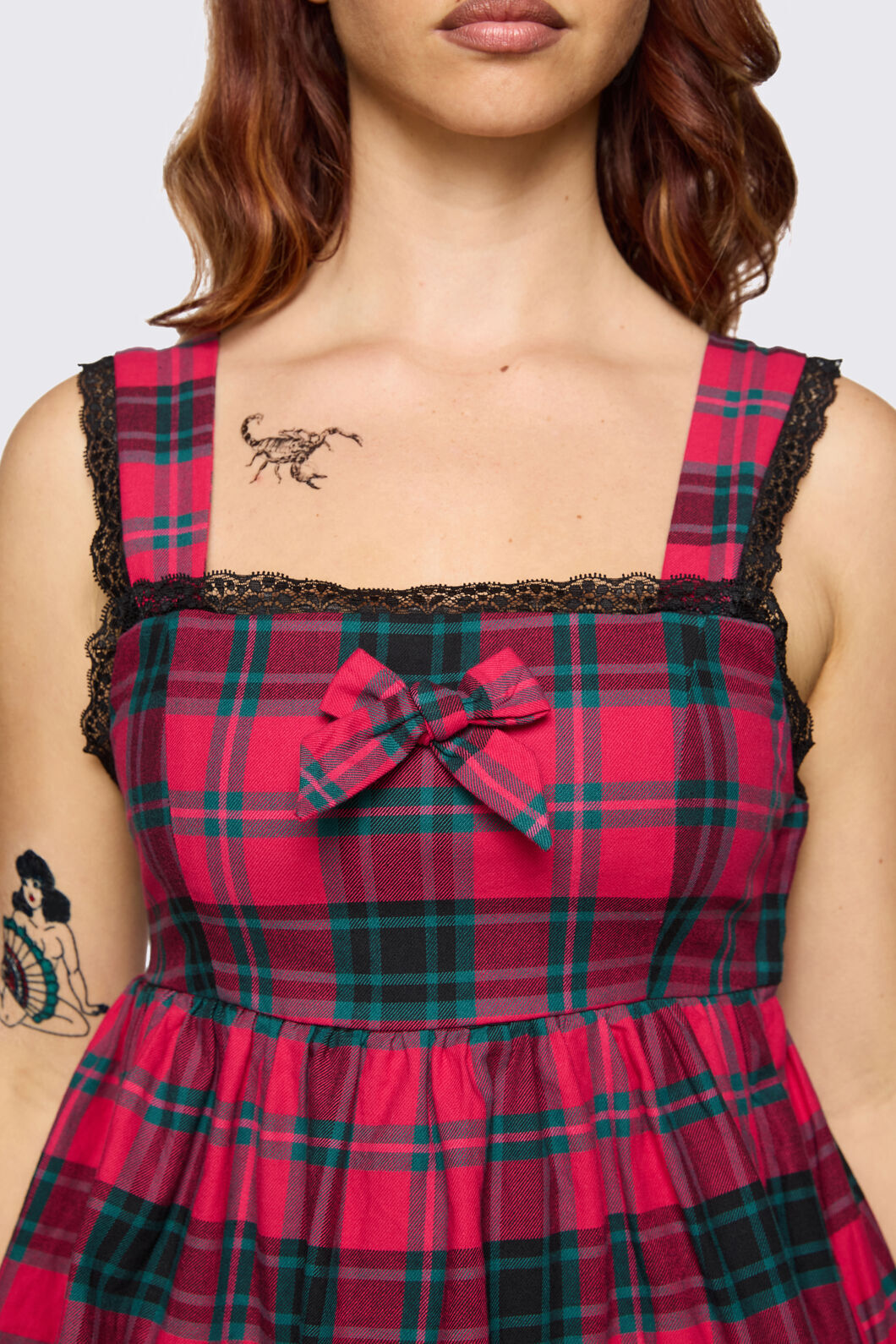 Dangerfield NZ - Dizzy Lacey Mini Dress - red
