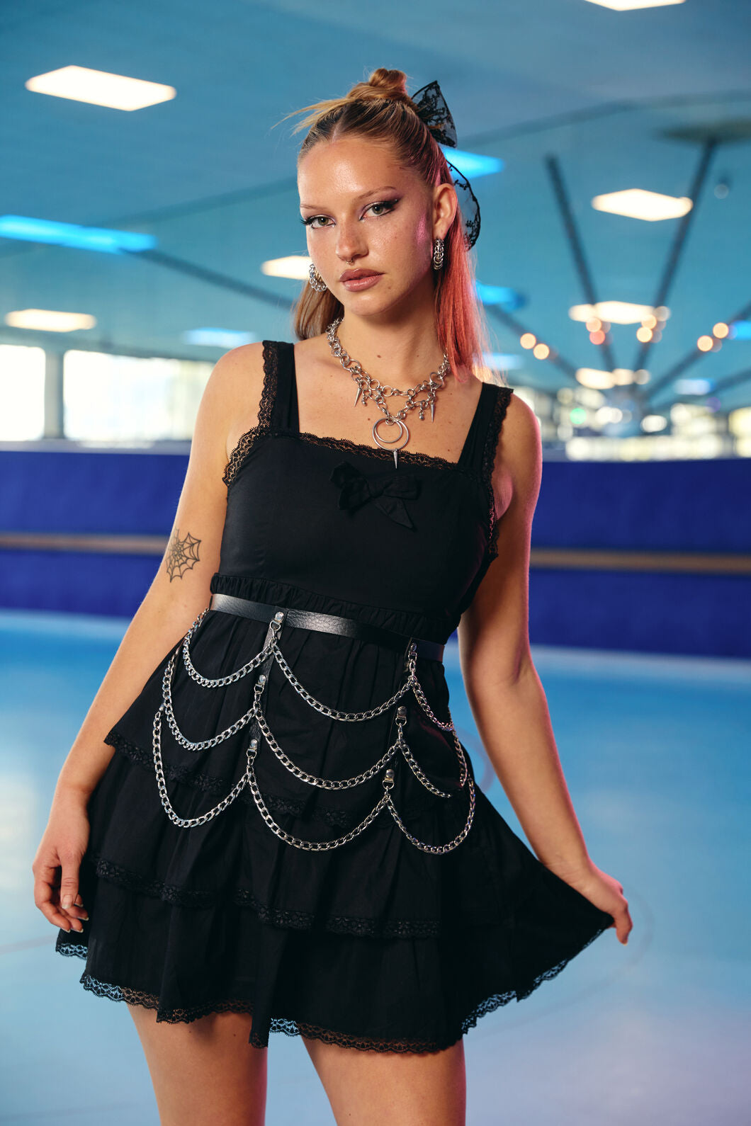 Dangerfield NZ - Underdog Lacey Mini Dress - black