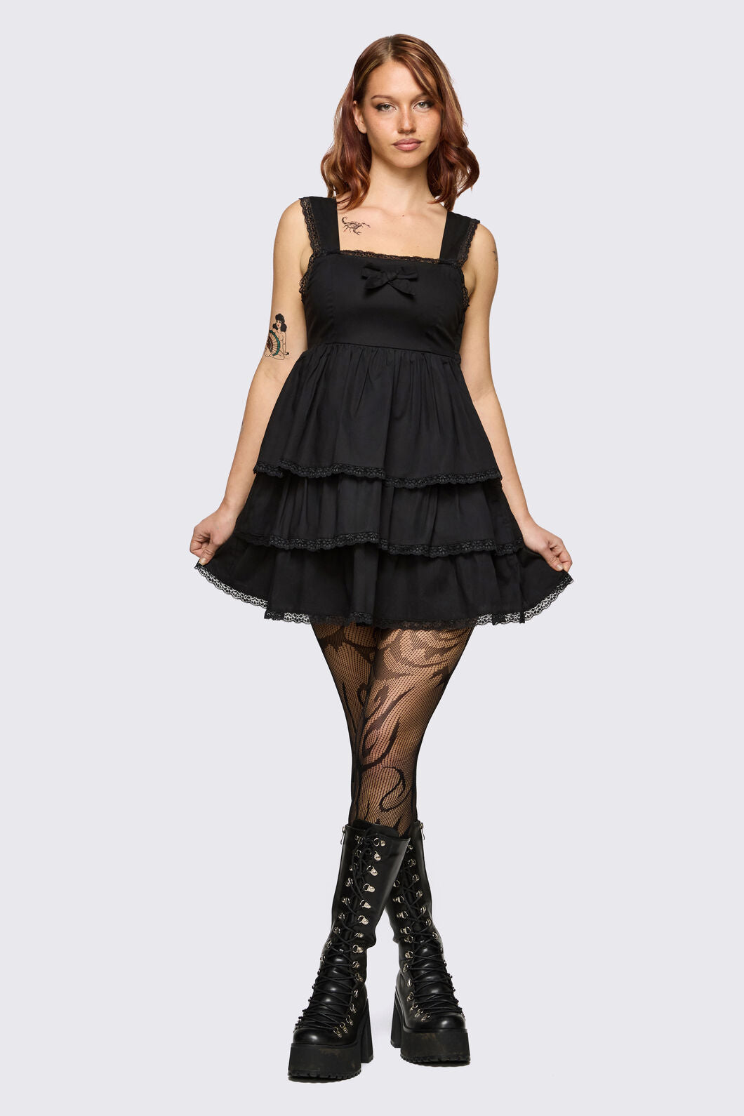 Dangerfield NZ - Underdog Lacey Mini Dress - black