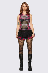 Dangerfield NZ - Dizzy Layered Skort - black-red