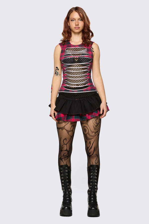 Dangerfield NZ - Dizzy Layered Skort - black-red