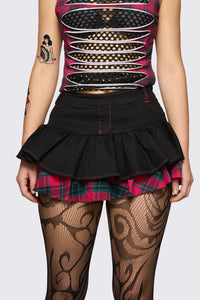 Dangerfield NZ - Dizzy Layered Skort - black-red