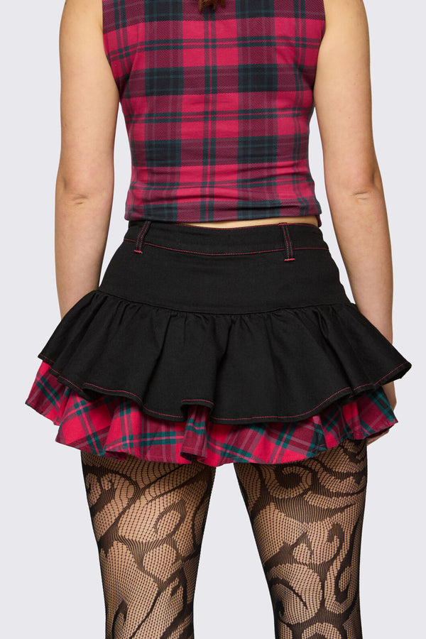 Dangerfield NZ - Dizzy Layered Skort - black-red